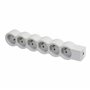LEGRAND - Multiprise Extra-Plate à Câbler - 6 Prises avec Terre - Livrée Sans Cordon/Sans Fiche - Blanc et Gris Clair