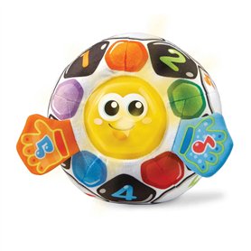 VTech-80-509122 Balle de Football Souple Interactive avec Plus de 45 mélodies