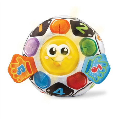VTech-80-509122 Balle de Football Souple Interactive avec Plus de 45 mélodies
