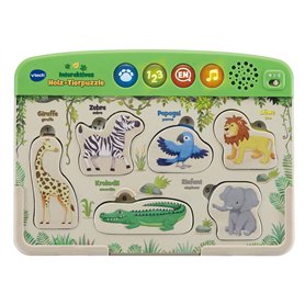 Vtech Puzzle interactif en Bois pour bébé - Puzzle écologique avec Musique et Sons Amusants - en Bois certifié FSC® - pour Enfan