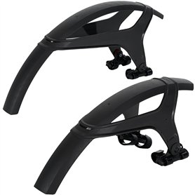 ZEFAL Pack Deflector M65 - Pack de Garde Boue VTT Avant et Arrière - Garde-Boue VTT 26" à 29" - 590 g - Fabriqués en France
