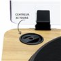 MOOOV 477361 Platine Vinyle Bluetooth, Haut-parleurs Intégrés, Enregistrement USB, Effet Bois, Compatible 33/45/78 Tours