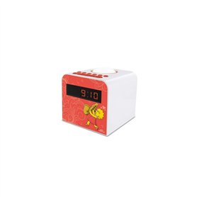 METRONIC 477444 Radio réveil veilleuse enfant Lisa Simpson - rouge et blanc Rouge