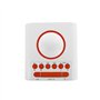 METRONIC 477444 Radio réveil veilleuse enfant Lisa Simpson - rouge et blanc Rouge