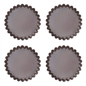 Pyrex - Asimetria - Set de 4 Tartelettes en Métal Anti-Adhésif Ø 10 cm