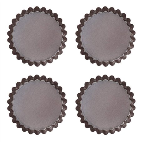 Pyrex - Asimetria - Set de 4 Tartelettes en Métal Anti-Adhésif Ø 10 cm