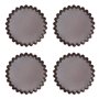 Pyrex - Asimetria - Set de 4 Tartelettes en Métal Anti-Adhésif Ø 10 cm