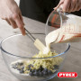 Pyrex - Lot de 3 Brocs Mesureur 0,25L + 0,5L + 1L - Verre Borosilicate - Gradué - Large Poignée pour prise en main facile - Made
