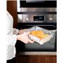Pyrex Cook & Freeze - Lot de 4 Boites Rectangulaires avec Couvercle - 0.8L, 1.5L, 2.6L, 4L - Verre Borosilicate - Idéal congélat