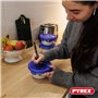 Pyrex Cook & Go - Lot de 2 LunchBox Rondes - 0,7L et 1,6L- Verre Borosilicate - Compatible four, micro-ondes et lave-vaisselle -