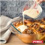 Pyrex - Lot de 3 Plats à Four Rectangulaires - Idéal 2 à 6 personnes - 3 Tailles - Verre Borosilicate - Larges Poignées - Résist
