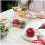 Pyrex - Lot de 3 Plats à Four Rectangulaires - Idéal 2 à 6 personnes - 3 Tailles - Verre Borosilicate - Larges Poignées - Résist