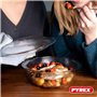 Pyrex 4 In 1 - Lot de 2 Cocottes 1L - Verre Borosilicate - Cuisson Four Façon Vapeur - Cuisine Mijotée - Compatible micro-ondes 
