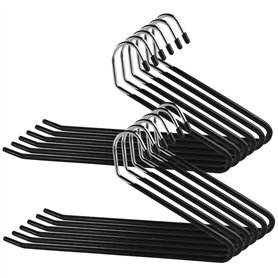 Eurotel - Lot de 12 - Cintre Pantalon - Pli Intelligent - Anti Glisse - Choix et Rangement Facile