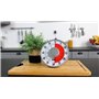 Eurotel Minuteur Géant 16 X 5 cm - 1 Seule Couleur Grand Contraste - Chevalet ou Aimant - Chiffres Droits (lisibles pour Les Enf