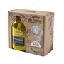 Corine de Farme - Coffret Bain Moussant Parfum Vanille - Bain Moussant Parfum Vanille 1L + 3en1 Solide 75g + 1 Fleur de douche -