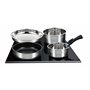 Arthur Martin AM0025 Batterie de cuisine amovible 10 pièces Acier Inoxydable Casserole avec bec verseur Poignée amovible tous fe