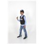 RUBIES - Kit de Policier pour Enfants - Taille Unique 5 à 8 Ans - Costume de Policier Français avec Casquette, Plastron et Menot