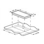 SCHNEIDER - SCDI30N1 - Domino induction 30 cm - Puissance (3500W) - Maintien au chaud - Booster - Touches sensitives