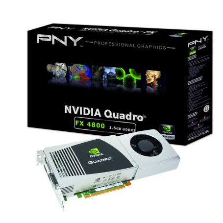PNY NVIDIA Quadro FX 4800 Carte graphique Quadro FX 4800 PCI Express 2.0 x16 1.5 Go GDDR3 Digital Visual Interface