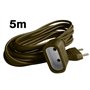 Prolongateur qualité HO3VVH2F 2x 0.75 prise 6A Or 5m - Zenitech