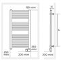 THERMOR - Sèche-serviettes électrique CORSAIRE 2 blanc digital étroir 500W - THERMOR - 473303