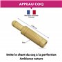 FUZEAU - 78280 - Appeau coq en bois - Imite le chant du coq à la perfection - Ambiance nature - Dès 3 ans
