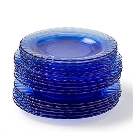 Duralex® - Service de 18 Assiettes Ondulées Le Picardie® - Plate 23cm