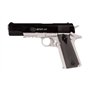 CyberGun Pistolet Airsoft Colt 1911 HPA Dual Tone-modèle à Ressort-armement Manuel/Mode Coup par Coup-Couleur: Noir/Argent-matiè