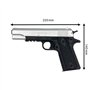 CyberGun Pistolet à Billes Airsoft- Colt 1911 hpa Bicolor modèle à Ressort(Spring)-Couleur:Noir/Argent-Culasse métal-Puissance 0