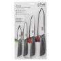 5 five simply smart Lot de 4 couteaux en céramique Gris Zirco