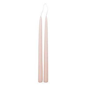 Atmosphera - Lot de 2 bougies bâtons Hugo en coton H30cm rose
