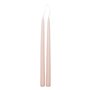 Atmosphera - Lot de 2 bougies bâtons Hugo en coton H30cm rose