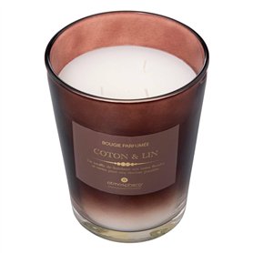 Atmosphera - Bougie parfumée alma 855g coton et lin