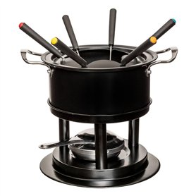 5five - service à fondue 6 personnes en inox