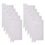 ProLeo Lot de 10 rideaux à lamelles - Plaque de lestage - Accessoire de rechange - Poids pour stores verticaux - Poids : 89 mm (