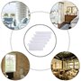 ProLeo Lot de 10 rideaux à lamelles - Plaque de lestage - Accessoire de rechange - Poids pour stores verticaux - Poids : 89 mm (