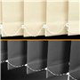 ProLeo Lot de 10 rideaux à lamelles - Plaque de lestage - Accessoire de rechange - Poids pour stores verticaux - Poids : 89 mm (