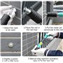 Cloueuse Rivet Gun avec 110 clous ronds, Pistolet à clous manuel en acier à 5 vitesses, pistolet à ongles portable pour mur en c