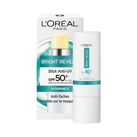 L'Oréal Paris - Stick Anti-UV et Anti-Taches - Très Haute Protection SPF50+ - Enrichi en Vitamine E - Format Stick à Emporter Pa