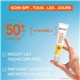 Garnier SkinActive - Fluide Anti-Taches & Anti-UV Quotidien - Invisible - SPF 50+ - Protège & Réduit les Taches - Soin Visage En