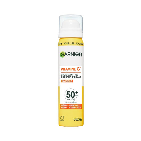 Garnier - Brume Anti-UV Booster d'Éclat - SPF 50+ - Fini Invisible - Protège