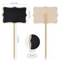 Étiquette de Jardin 30 Pieces T-Type Étiquettes Plantes en Boi Imperméable Etiquettes de Plantes en Ardoise pour Jardin Graines 