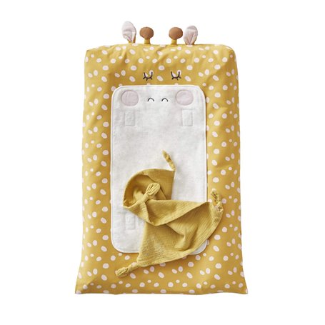 VERTBAUDET Housse de matelas à langer GIRAFE ocre/multicolore TU