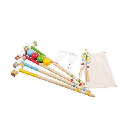 LP Divertissements Lot de 6 - Jeu de Croquet en Bois fsc 20pcs