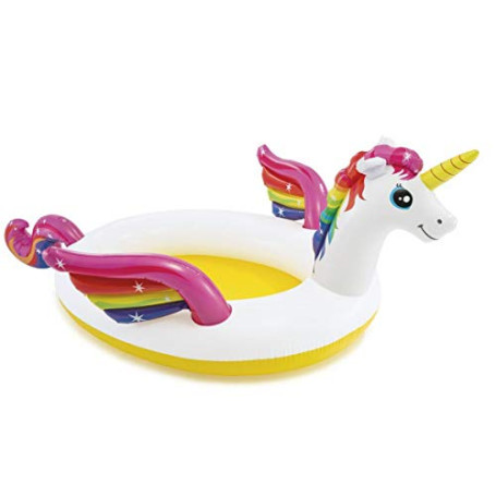 LP Divertissements Lot de 6 - Piscine Gonflable Fontaine Licorne Magique 272x193x104cm