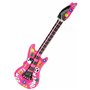 DEGUISE TOI - Guitare Gonflable Rose Adulte - Guitare - Taille Unique - Rose - Accessoires pour déguisement - - - Carnaval