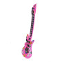 DEGUISE TOI - Guitare Gonflable Rose Adulte - Guitare - Taille Unique - Rose - Accessoires pour déguisement - - - Carnaval