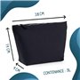 Trousse Noir Loto J'peux Pas | Pochette Toilette Maquillage Idée Sac Cadeau