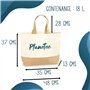 Sac loto Journée Parfaite | Cabas de Plage Courses Coton et Toile de Jute Idée Cadeau